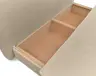 Funktionssofa JUNNIS - Schlaffunktion mit Bettkasten, Stoff, Taupe