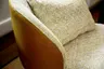 Sessel Cuneo - drehbar, Stoff, Senfgelb, Leder, Senfgelb