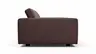 Sofa Aprino 2 - 3,5-Sitzer XL, Dickleder, Dunkelbraun, Armlehne Block schmal