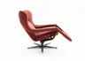 Sessel - Relaxfunktion motorisch, Leder Rot