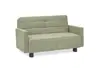Faltsofa Easy - 2-Sitzer, ca. 140 cm inkl. Schlaffunktion/Armlehne verstellbar, Stoff, Grün