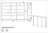 Schuhschrank GASIRA - B ca. 138 cm, Weiß, Navarra Eiche Nachbildung