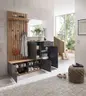 Kompaktgarderobe - Anthrazit, Artisan Eiche Nachbildung