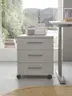 Rollcontainer - B ca. 40 cm, Lichtgrau