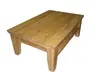 Couchtisch -  LBH ca. 120x80x46 cm, Wildeiche teilmassiv
