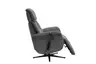 TV-Sessel MARLON - drehbar, Relaxfunktion, Kopfteilverstellung, Stoff, Graublau