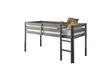 Hochbett - Liegefläche ca. 90x200 cm, Grau