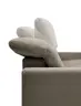 Ecksofa - CALM FLEX 2.0, 3-Sitzer mit Longchari rechts, Kopfteil verstellbar, Stoff, Braun