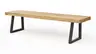 Holzbank Clifton - Breite ca. 180cm, Wildeiche massiv, natur