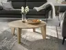 Couchtisch Cono - DH ca. 90x42 cm, Eiche massiv Bianco