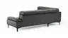 Ecksofa Felipa - Ecke links mit 2,5-Sitzer inkl. Kopfteil verstellbar, Leder, Grau