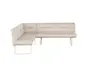 Eckbank - BT. ca. 232x178 cm, Stoff, Natur