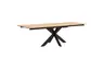 Esstisch Liora - ausziehbar, LB ca. 180x95 cm, Wildeiche massiv, natur geölt