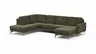 Wohnlandschaft Enna - Ecke links, 2,5-Sitzer, Longchair rechts, Stoff,  Olive