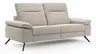 Sofa Rafaela 2.0 - 2,5-Sitzer inkl. Kopfteil verstellbar, Stoff, Champagner