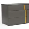 Kommode Loretto - BHT ca. 127x70x51 cm, Lack matt, Anthrazit