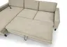 Ecksofa CALM MOVE 2.0 - Longchair links mit 2,5-Sitzer, Schlaffunktion, Feincord, Sand
