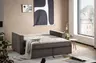 Schlafsofa - 2-Sitzer inkl. Schlaffunktion, Stoff, Braun