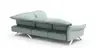 Ecksofa Bormio - 2,5-Sitzer, Ecke rechts, inklusive Kopfteilverstellung, Leder, Jade