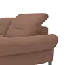 Ecksofa David - Longchair links mit 1,5-Sitzer inkl. Kopfstütze/Armlehne verstellbar, Stoff,  Rost