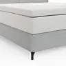 Boxspringbett Alpin - Liegefläche ca. 180x200 cm, Stoff, Grau