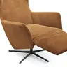Relaxsessel Clemens - Größe M, inkl. Relaxfunktion (motorisch), Kopfstütze, Stoff,  Gold