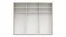 Schwebetürenschrank Viana - B ca. 271 cm, Lack, Weiß, Riffholz, Balkeneiche
