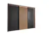 Schwebetürenschrank – B. ca. 260 cm, Lamellentür, inkl. Passepartout und Beleuchtung, Graphit