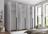 Drehtürenschrank- B ca. 270 cm, Weiß, Spiegel