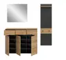 Garderobe - Basalt grau, Artisan Eiche Nachbildung