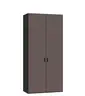 Drehtürenschrank JOIN IT- B ca. 101 cm, Schwarz, Glas, Braun