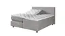 Boxspringbett Premium Line Diamond - Liegefläche ca. 180x200 cm, motorische Funktion, Stoff, Hellgrau