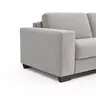 Sofa Nuoro - 3-Sitzer inkl. Schlaffunktion, Stoff, Grau