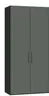 Drehtürenschrank JOIN IT- B ca. 101 cm., Schwarz, Graugrün