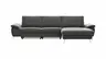 Ecksofa Gotera - 1,5-Sitzer med + 1,5-Sitzer med mit Longchair groß rechts inkl. Schlaffunktion (teilmotorisch), Armlehne klappbar, Rückenlehne verstellbar  und einmal Relaxfunktion (teilmotorisch), Stoff, Anthrazit