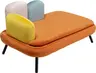 Hund/Katzenbett - BHT ca. 84,5x47x54 cm, Orange