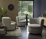 Sessel Cativa - Stoff, Graubeige