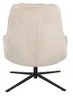 Relaxsessel mit Hocker - drehbar, Cord, Beige