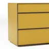 Kommode Loretto - BHT ca. 135x70x53 cm, Lack matt, Safrangelb
