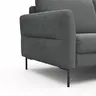 Ecksofa Enna - 3-Sitzer, Ecke rechts, Sitzvorzug (motorisch), Stoff, Anthrazit