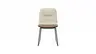 Polsterstuhl Macano - Leder & Stoff, Beige, Cognac