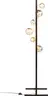 Stehleuchte- BH ca. 42X160 cm, Stahl, Pulverbeschichtet, Schwarz, Goldfarben