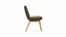 Stuhl Calgary - Leder, Olive