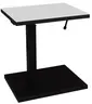 Beistelltisch - höhenverstellbar, LB ca. 45x35 cm, Weiß, Schwarz