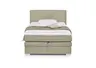 Boxspringbett- Liegefläche ca. 140x200 cm, Stoff, Taupe