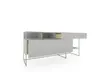 Sideboard Catona - Lack matt, Steingrau