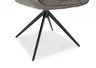 Stuhl MANDY - drehbar, Stoff, Graubeige