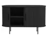 Sideboard - B ca. 120 cm, Eiche Furnier, Schwarz