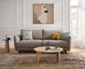 Sofa Fiolina - 2,5-Sitzer inkl. Schlaffunktion, Stoff, Hellgrau