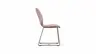 Stuhl Penthouse - Leder, Mauve, Kufen, Anthrazit